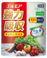 Kami Shodji ELLEMOI Бумажные полотенца для кухни 50 отрезков (2 рулона) 