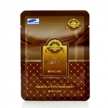 3W CLINIC Fresh Placenta Mask Sheet Маска тканевая для лица с плацентой 23 мл 
