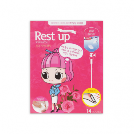 726512  Патчи для ног, расслабляющие, с розой REST UP REAL SAP Rose Patch 140гр (14шт)