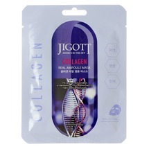 Jigott Collagen Real Ampoule Mask Ампульная тканевая маска с коллагеном 27 мл 