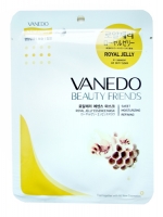 All New Cosmetic Vanedo Beauty Friends Омолаживающая маска для лица с эссенцией маточного молочка пчел 25гр. 