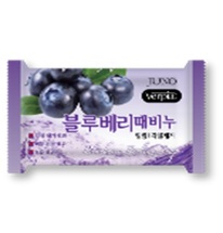 090426 "Juno" "Peeling Soap Blueberry" Косметическое мыло с черникой 150 г 1/120