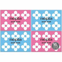 NEPIA nepi nepi Бумажные двухслойные носовые платки 10 шт./уп. (упаковка 16 шт.), 