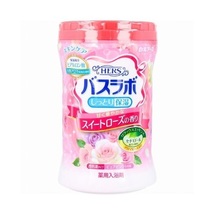 Hakugen Earth HERS Bath Labo Увлажняющая соль для ванны с восстанавливающим эффектом с гиалуроновой кислотой (с ароматом сладкой розы), банка 680 гр.