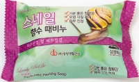  292289 "Juno" "Peeling Soap Snail" Косметическое мыло с муцином улитки 150гр  1/120