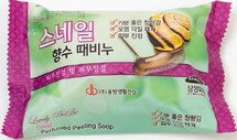  292289 "Juno" "Peeling Soap Snail" Косметическое мыло с муцином улитки 150гр  1/120