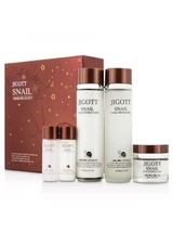 Jigott Подарочный набор JIGOTT WELL-BEING SNAIL 3SET с муцином улитки (тонер, лосьон, крем) 