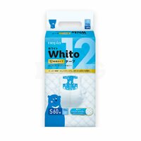 Whito Детские подгузники (для девочек и мальчиков) 60 шт., 4-8 кг (S) 12 часов 